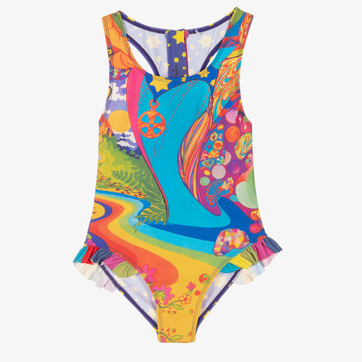 Stella McCartney Kids-Teen Purple Swimsuit (UPF50+) | Childrensalon Outlet