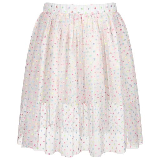 Stella McCartney Kids-Teen White Tulle Skirt | Childrensalon Outlet