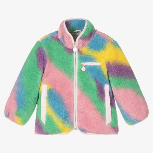 Stella McCartney Kids-Tie-Dye Teddy Fleece Jacket | Childrensalon Outlet