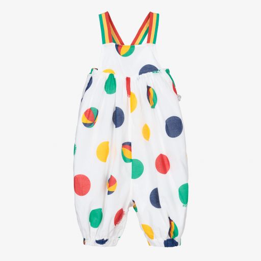 Stella McCartney Kids-Белый полукомбинезон с пляжными мячами | Childrensalon Outlet