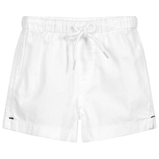 Sunuva-Baby Boys White Cotton Shorts | Childrensalon Outlet