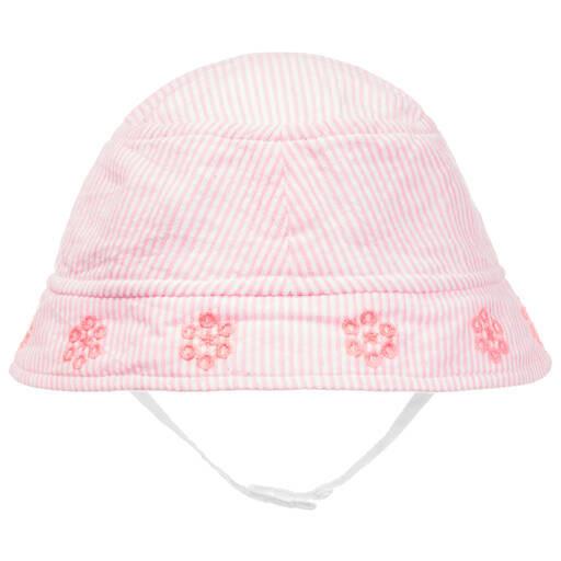 Sunuva-قبعة للشمس قطن لون زهري للمولودات  | Childrensalon Outlet