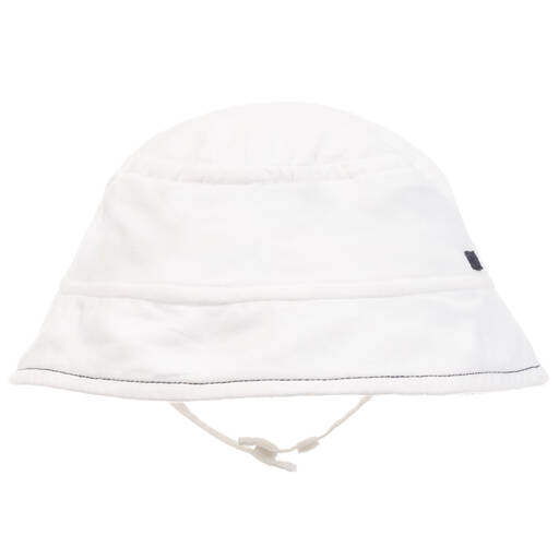 Sunuva-Baby White Cotton Sun Hat | Childrensalon Outlet