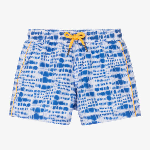 Sunuva-Boys Blue Tie-Dye Swim Shorts | Childrensalon Outlet