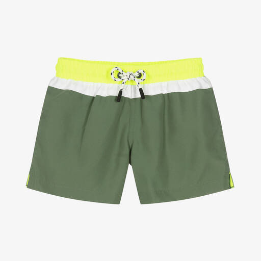 Sunuva-Short de bain vert colour block | Childrensalon Outlet