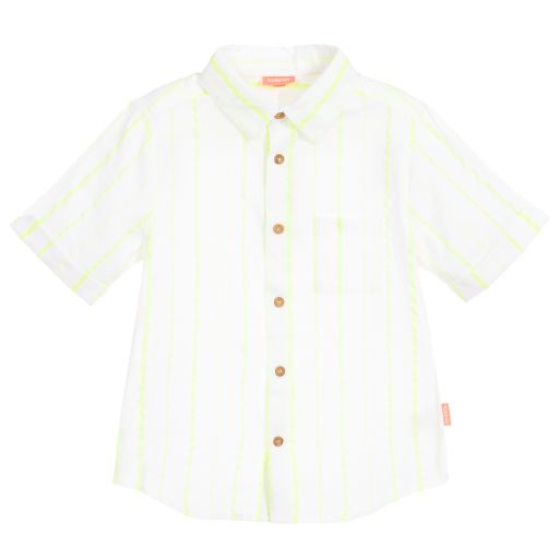 Sunuva-قميص بولي قطن لون عاجي و أصفر للأولاد | Childrensalon Outlet