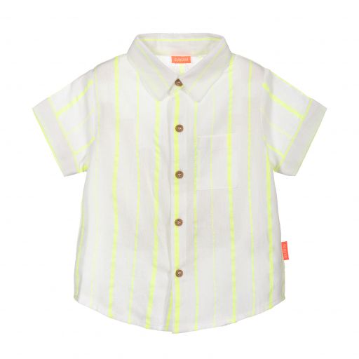 Sunuva-Boys Neon Yellow Striped Shirt | Childrensalon Outlet