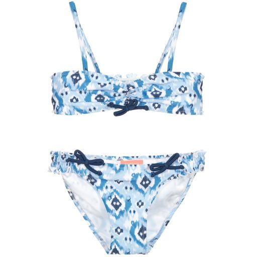 Sunuva-Girls Blue (UPF50+) 'Ikat' Bikini | Childrensalon Outlet