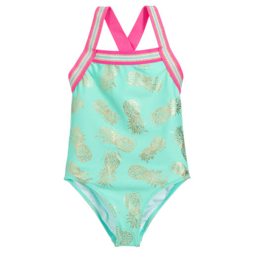 Sunuva-Girls Green Swimsuit (UPF50+) | Childrensalon Outlet