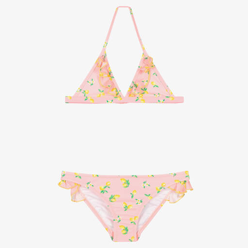 Sunuva-Girls Pink Lemon Blossom Bikini  | Childrensalon Outlet