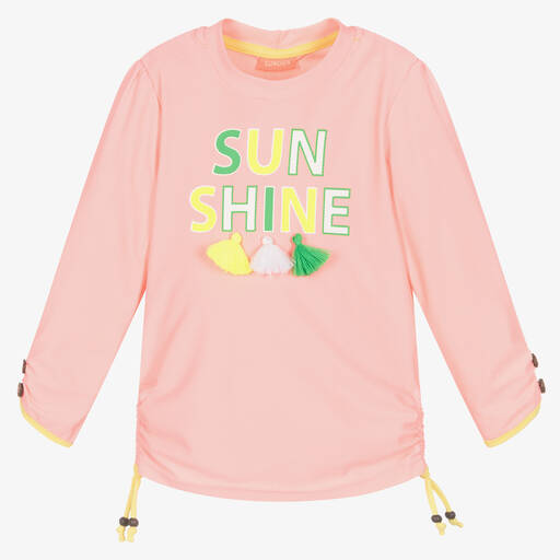 Sunuva-Girls Pink Sunshine Swim Top | Childrensalon Outlet