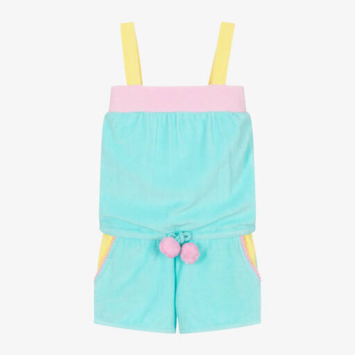 Sunuva-Бирюзовый махровый комбинезон для девочек | Childrensalon Outlet