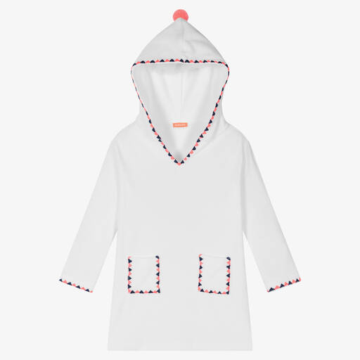 Sunuva-Girls White Hooded Towelling Dress | Childrensalon Outlet