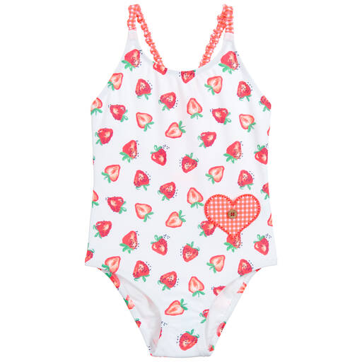 Sunuva-Girls White Swimsuit (UPF50+) | Childrensalon Outlet