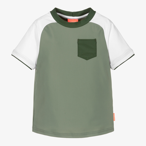 Sunuva-Khaki Swimming Top | Childrensalon Outlet