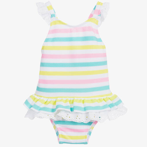 Sunuva-Pink Stripe Swimsuit (UPF50+) | Childrensalon Outlet