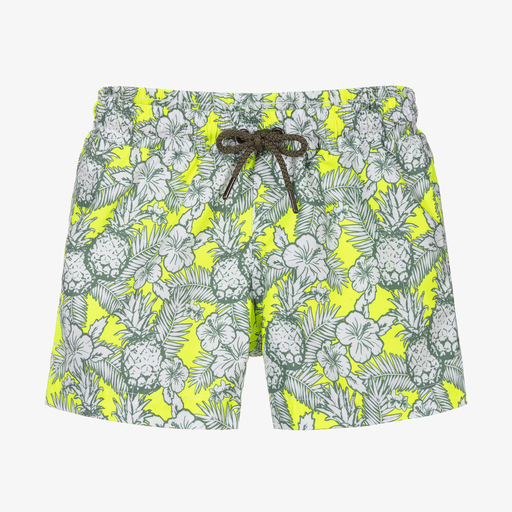 Sunuva-Yellow & Green Swim Shorts | Childrensalon Outlet