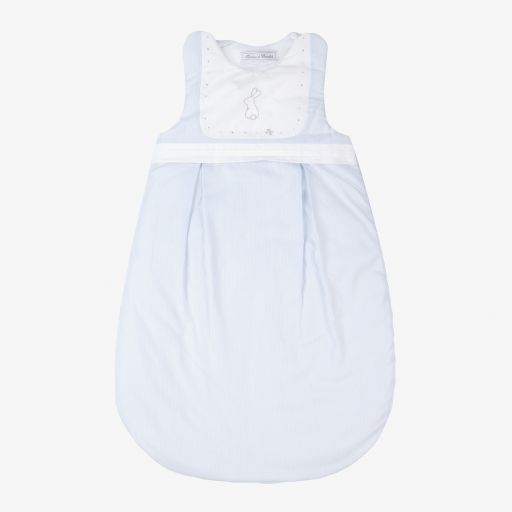 Tartine et Chocolat-Blue Cotton Sleep Bag (70cm) | Childrensalon Outlet