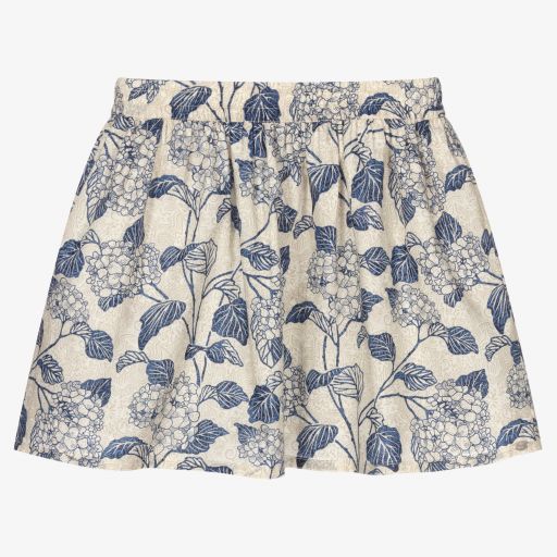 Tartine et Chocolat-Blue Floral Liberty Skirt | Childrensalon Outlet