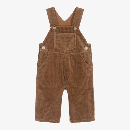 Tartine et Chocolat-Boys Brown Corduroy Dungarees | Childrensalon Outlet