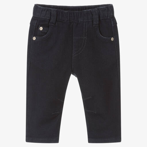 Tartine et Chocolat-Boys Dark Blue Jersey Trousers | Childrensalon Outlet