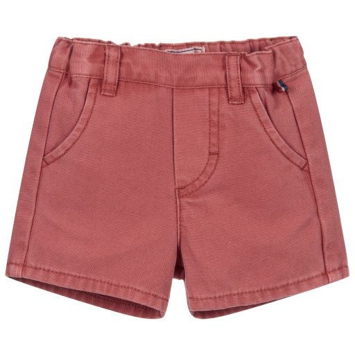 Tartine et Chocolat-Boys Red Cotton Shorts | Childrensalon Outlet