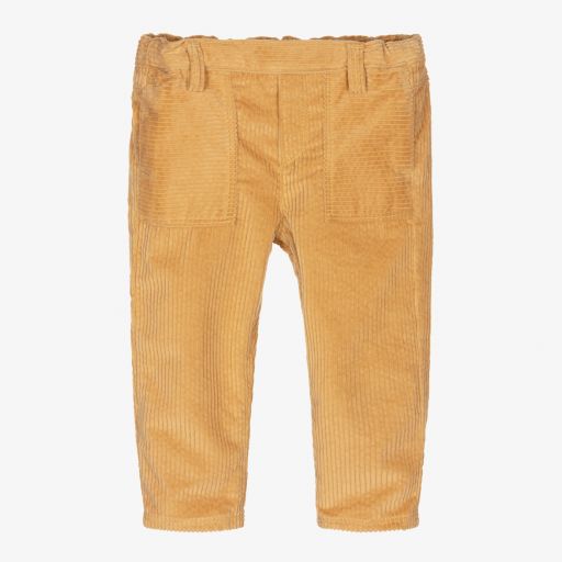 Tartine et Chocolat-Boys Yellow Corduroy Trousers | Childrensalon Outlet