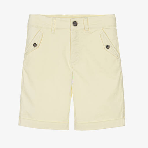 Tartine et Chocolat-Boys Yellow Cotton Chino Shorts | Childrensalon Outlet
