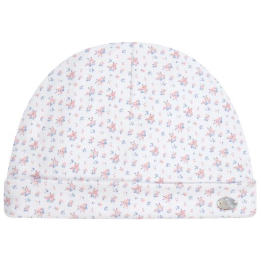 Tartine et Chocolat-Floral Cotton Jersey Baby Hat | Childrensalon Outlet