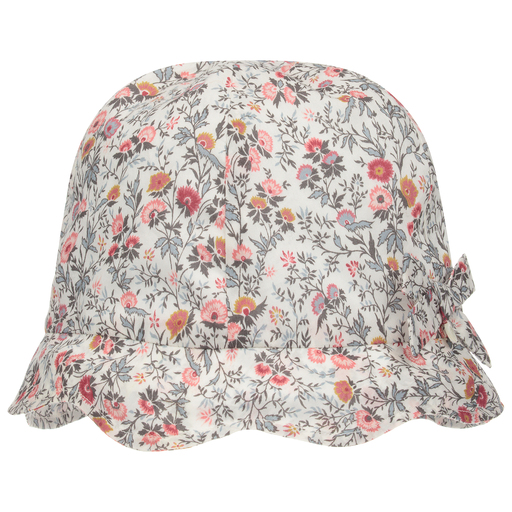 Tartine et Chocolat-Girls Floral Cotton Sun Hat | Childrensalon Outlet