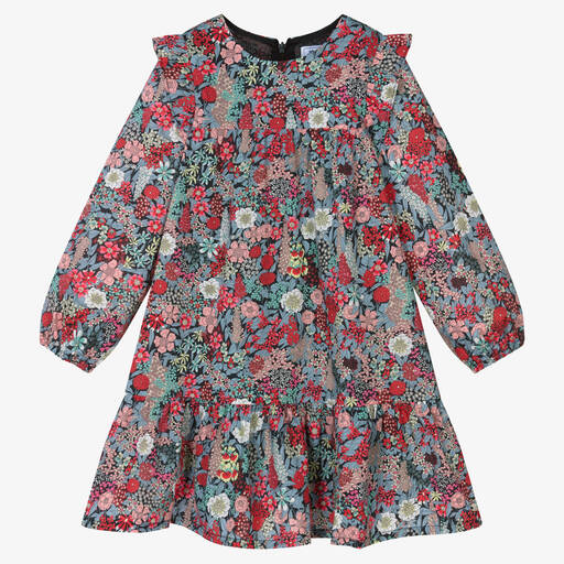 Tartine et Chocolat-Girls Floral Liberty Print Cotton Dress | Childrensalon Outlet