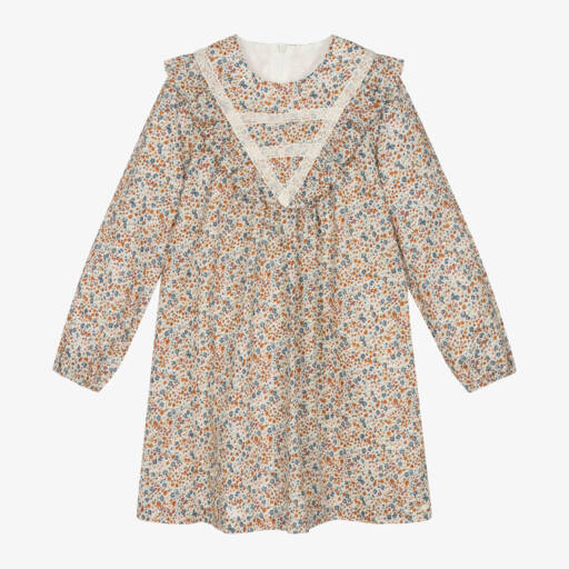 Tartine et Chocolat-Girls Liberty Floral Cotton Frock | Childrensalon Outlet