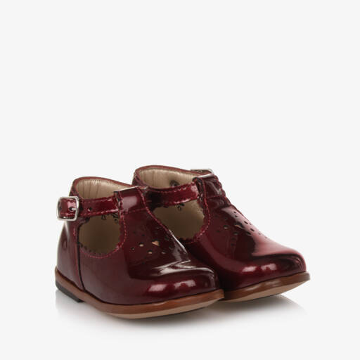 Tartine et Chocolat-Girls Red Glossy Leather Walkers | Childrensalon Outlet