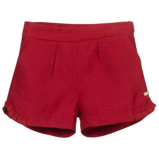 Tartine et Chocolat-Rote Rüschenshorts für Mädchen  | Childrensalon Outlet