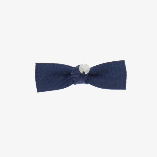 Tartine et Chocolat-Navy Blue Bow Hair Clip (8cm) | Childrensalon Outlet