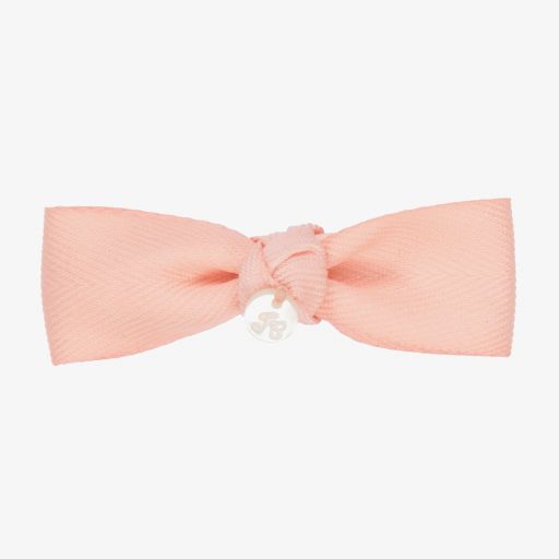 Tartine et Chocolat-Pink Bow Hair Clip (8cm) | Childrensalon Outlet