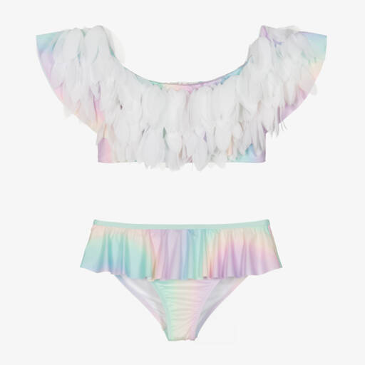 Stella Cove-Купальник с рюшами и цветочным принтом розовый для девочек | Childrensalon Outlet