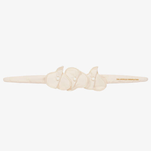 The Animals Observatory-Girls Ivory Cotton Flower Belt | Childrensalon Outlet