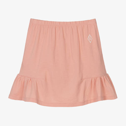 The Animals Observatory-Girls Pink Cotton Jersey Skirt | Childrensalon Outlet