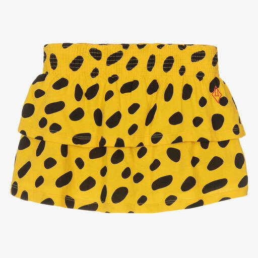 The Animals Observatory-Girls Yellow & Black Cotton Skirt | Childrensalon Outlet