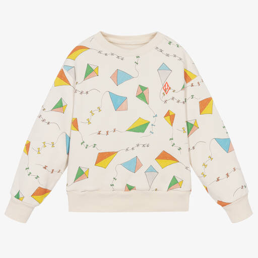 The Animals Observatory-Ivory Cotton Kite Sweatshirt | Childrensalon Outlet