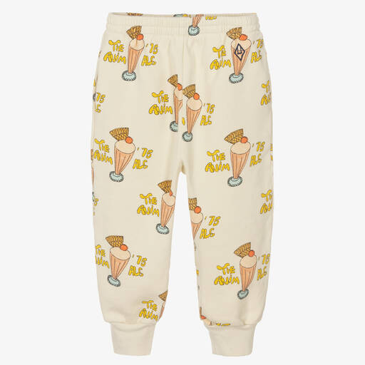 The Animals Observatory-Ivory Ice Cream Cotton Joggers | Childrensalon Outlet