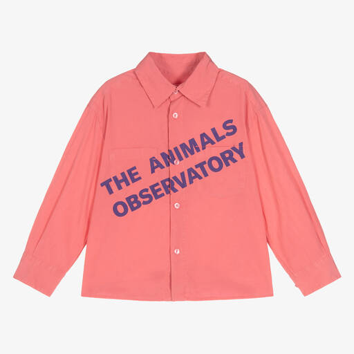 The Animals Observatory-Chemise rose en Tencel et coton | Childrensalon Outlet