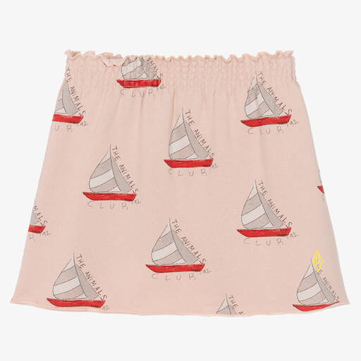 The Animals Observatory-Teen Girls Pink Cotton Sailing Boat Skirt | Childrensalon Outlet