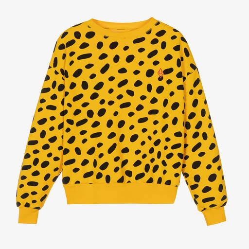 The Animals Observatory-Teen Girls Yellow & Black Sweatshirt | Childrensalon Outlet
