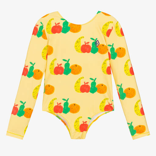 The Animals Observatory-Teen Girls Yellow Fruit Swimsuit | Childrensalon Outlet