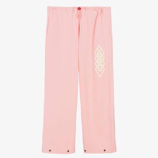 The Animals Observatory-Teen Pale Pink Cotton Jersey Trousers | Childrensalon Outlet