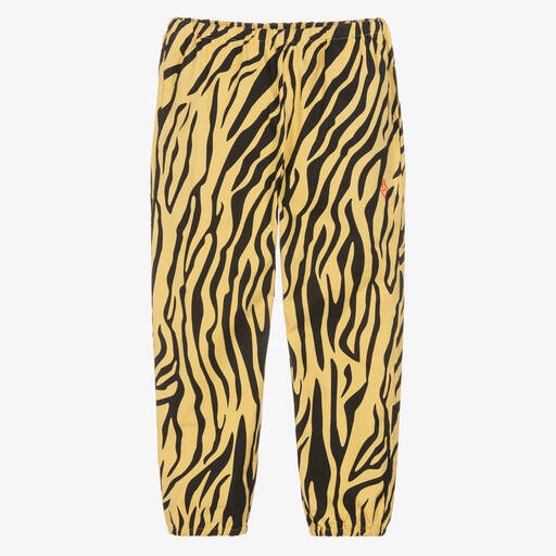 The Animals Observatory-Teen Yellow & Black Zebra Cotton Trousers | Childrensalon Outlet
