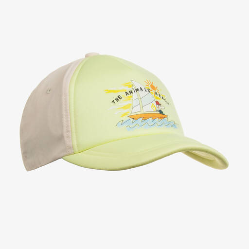 The Animals Observatory-Casquette jaune et beige voilier | Childrensalon Outlet