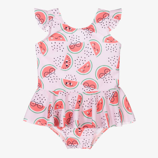 The Bonniemob-Baby Girls Watermelon Swimsuit (UPF50+) | Childrensalon Outlet